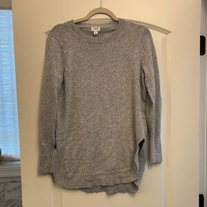J. Crew Gray Heather Crewneck Sweater
